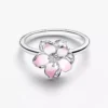 Sterlingsilber-Ring mit Kirschblütenmotiv Sterlingsilber-Ring mit Kirschblütenmotiv