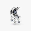 Stern- und Halbmond-Charm – Sterlingsilber