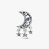 Stern- und Halbmond-Charm – Sterlingsilber