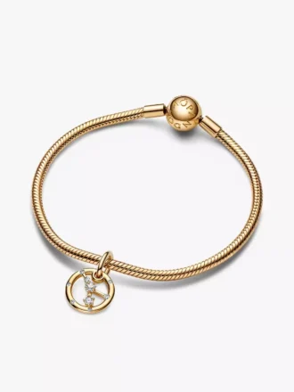 Sternzeichen-Dangle Charm-Armband-Set für Krebs, 2er-Set