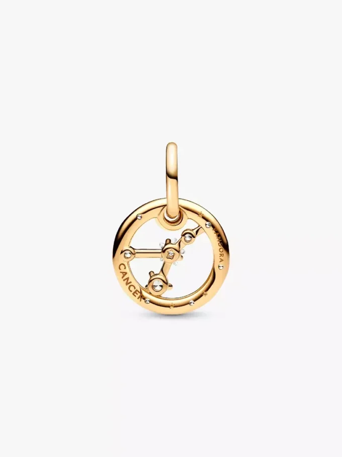 Sternzeichen-Dangle Charm „Krebs“, 14-karätig vergoldet Sternzeichen-Dangle Charm „Krebs“, 14-karätig vergoldet