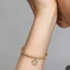 Sternzeichen-Dangle Charm „Löwe“, 14 Karat vergoldet Sternzeichen-Dangle Charm „Löwe“, 14 Karat vergoldet