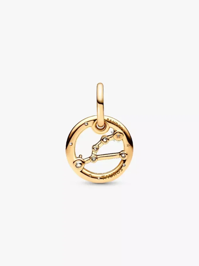 Sternzeichen-Dangle Charm Stier, 14-karätig vergoldet Sternzeichen-Dangle Charm Stier, 14-karätig vergoldet