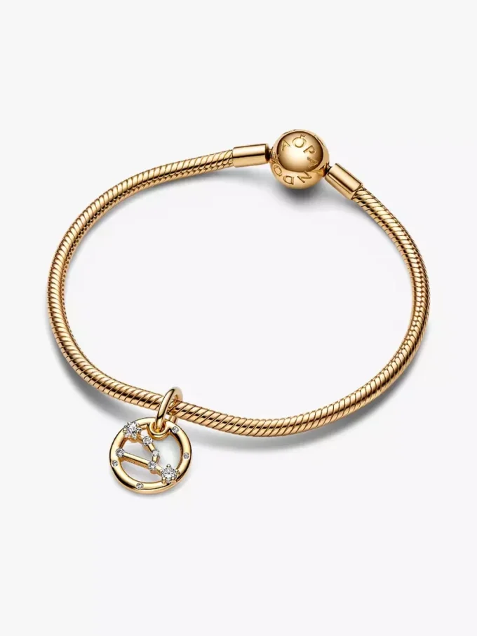 Sternzeichen-Dangle Charm Stier, 14-karätig vergoldet Sternzeichen-Dangle Charm Stier, 14-karätig vergoldet
