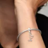 Stethoskop-Herz-Dangle Charm aus Sterlingsilber Stethoskop-Herz-Dangle Charm aus Sterlingsilber