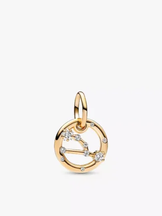 Stier-Dangle Charm-Armband-Set mit Nieten, 2er-Set
