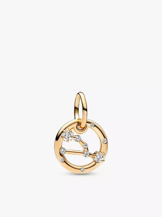 Stier-Dangle Charm-Armband-Set mit Nieten, 2er-Set Stier-Dangle Charm-Armband-Set mit Nieten, 2er-Set