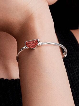 Stranger Things Armband mit Snake Chain und Verschluss – Sterlingsilber