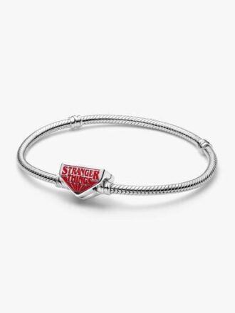 Stranger Things Armband mit Snake Chain und Verschluss – Sterlingsilber