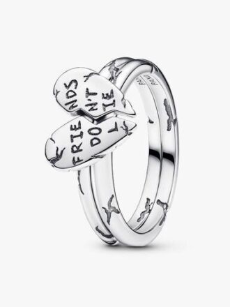 Stranger Things Friends Don’t Lie Teilbarer Ring – Sterlingsilber