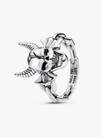 Stranger Things Hellfire Club Ring aus Sterlingsilber