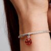 Stranger Things Hellfire Club Würfel-Dangle Charm – Sterlingsilber