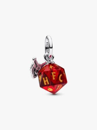 Stranger Things Hellfire Club Würfel-Dangle Charm – Sterlingsilber