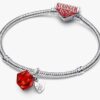 Stranger Things Hellfire Club Würfel-Dangle Charm – Sterlingsilber