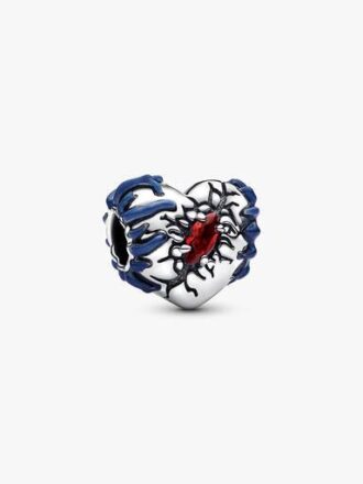 Stranger Things Im Dunkeln Leuchtender Herz-Charm – Sterlingsilber