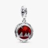 Stranger Things Im Dunkeln leuchtender Upside-Down-Dangle Charm – Sterlingsilber