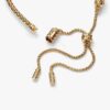 Studded Chain Slider Armband – 14 Karat vergoldet Studded Chain Slider Armband – 14 Karat vergoldet