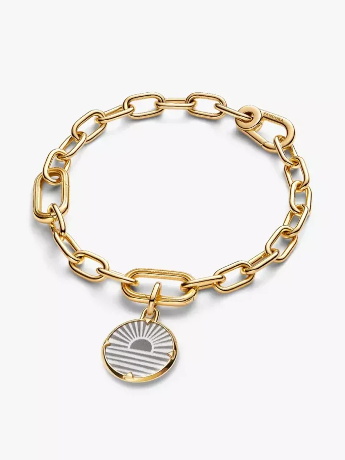 Sunrise-Medaillon-Charm, 14-karätig vergoldet Sunrise-Medaillon-Charm, 14-karätig vergoldet
