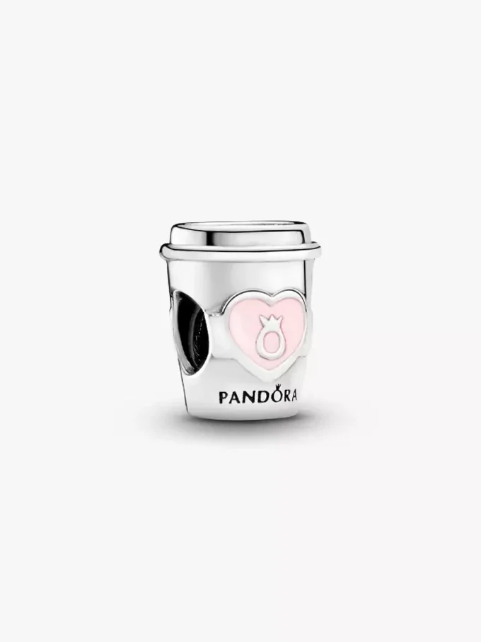 Take a Break-Kaffeetassen-Charm aus Sterlingsilber