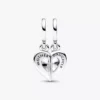 Teilbarer Mutter-&-Tochter-Dangle Charm aus Sterlingsilber