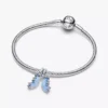 Teilbarer Schmetterlings-Dangle Charm aus Sterlingsilber