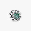Teilbarer vierblättriger Kleeblatt-Charm – Sterlingsilber
