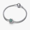 Teilbarer vierblättriger Kleeblatt-Charm – Sterlingsilber