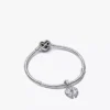 Teilbares Mutter-Tochter-Charm-Armband-Set, 2 Stück