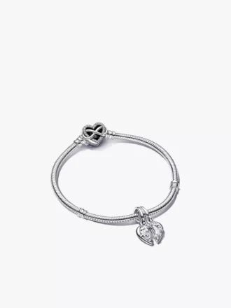 Teilbares Mutter-Tochter-Charm-Armband-Set, 2 Stück