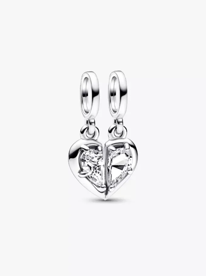 Teilbares Mutter-Tochter-Charm-Armband-Set, 2 Stück