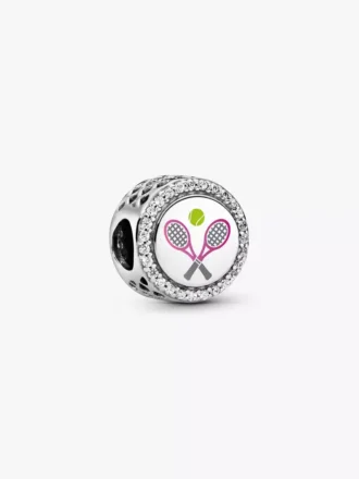 Tennis-Charm aus Sterlingsilber