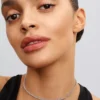 Tennis-Choker-Halskette aus Sterlingsilber Tennis-Choker-Halskette aus Sterlingsilber