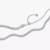 Tennis-Choker-Halskette aus Sterlingsilber Tennis-Choker-Halskette aus Sterlingsilber