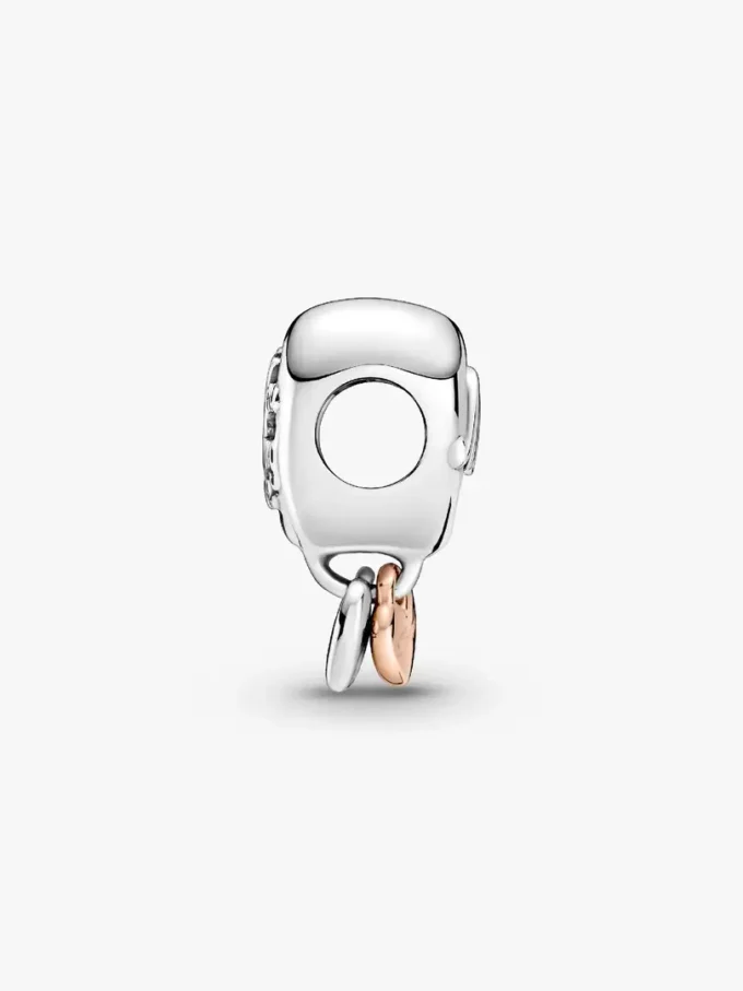 „Thank you mum“-Herz-Charm aus Sterlingsilber, 14-karätig rosévergoldet „Thank you mum“-Herz-Charm aus Sterlingsilber, 14-karätig rosévergoldet