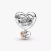 „Thank you mum“-Herz-Charm aus Sterlingsilber, 14-karätig rosévergoldet „Thank you mum“-Herz-Charm aus Sterlingsilber, 14-karätig rosévergoldet