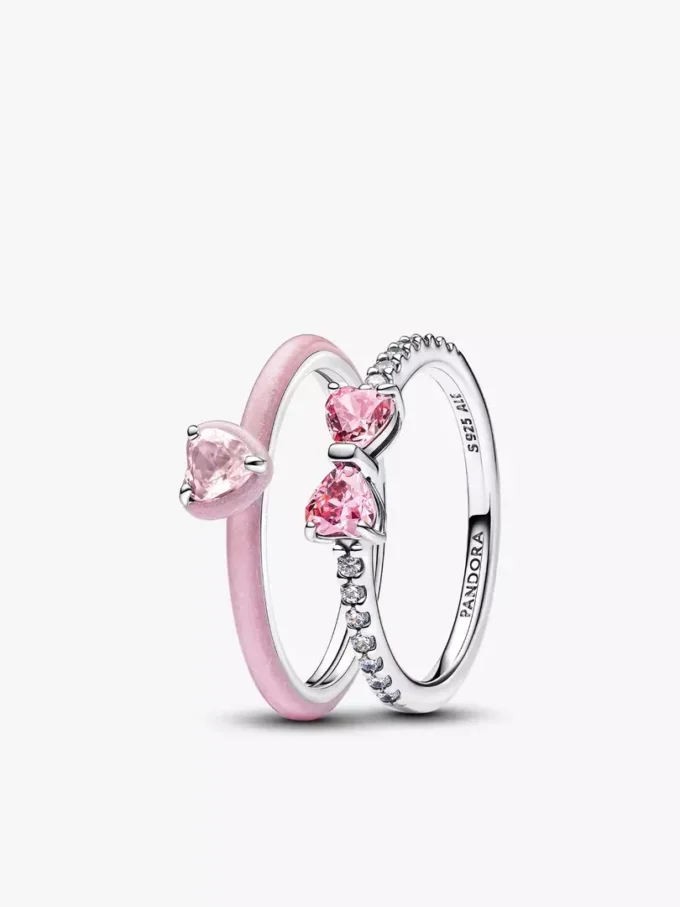Think Pink Ring-Set, 2er-Set Think Pink Ring-Set, 2er-Set