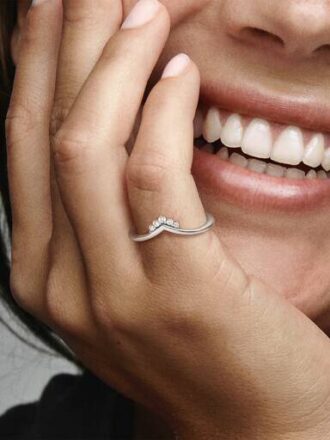 Tiara Wishbone Ring – Sterlingsilber