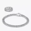 Timeless Pave-Cuban-Schmuckset, 2-teilig Timeless Pave-Cuban-Schmuckset, 2-teilig
