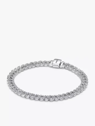 Timeless Pave-Cuban-Schmuckset, 2-teilig
