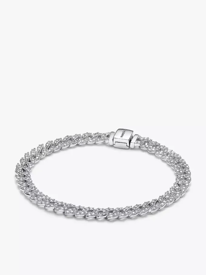 Timeless Pave-Cuban-Schmuckset, 2-teilig Timeless Pave-Cuban-Schmuckset, 2-teilig
