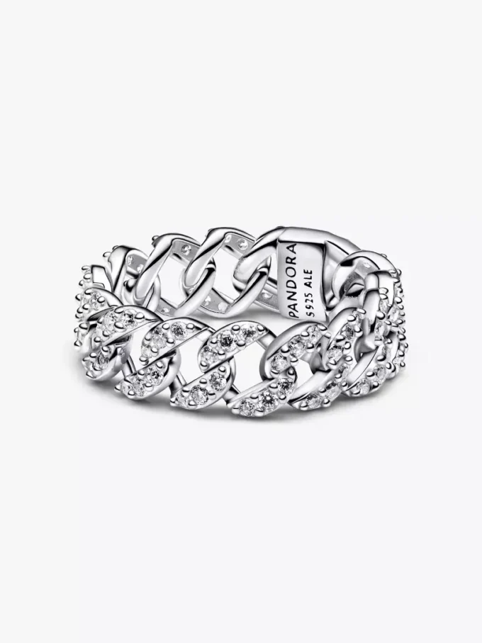 Timeless Pave-Cuban-Schmuckset, 2-teilig Timeless Pave-Cuban-Schmuckset, 2-teilig