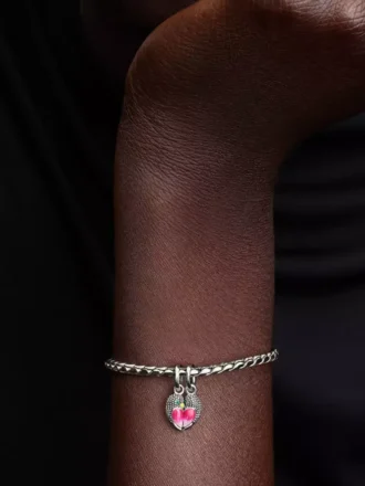 Trennbarer Dangle Charm „Love Birds“ aus Sterlingsilber