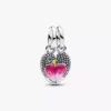 Trennbarer Dangle Charm „Love Birds“ aus Sterlingsilber