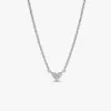 Triple Stone Heart Collier Halskette aus Sterlingsilber Triple Stone Heart Collier Halskette aus Sterlingsilber