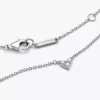 Triple Stone Heart Collier Halskette aus Sterlingsilber Triple Stone Heart Collier Halskette aus Sterlingsilber