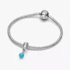 Türkisfarbener Dangle Charm aus Sterlingsilber