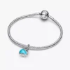 Türkisfarbener Wal-Dangle Charm aus Sterlingsilber Türkisfarbener Wal-Dangle Charm aus Sterlingsilber