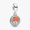Tropischer Hawaii-Dangle Charm aus Sterlingsilber