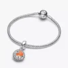 Tropischer Hawaii-Dangle Charm aus Sterlingsilber