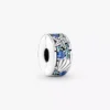 Tropischer Seestern & Muschel-Clip Charm aus Sterlingsilber
